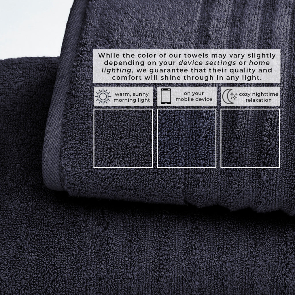 Luxury Combed Cotton Bath Towel Set