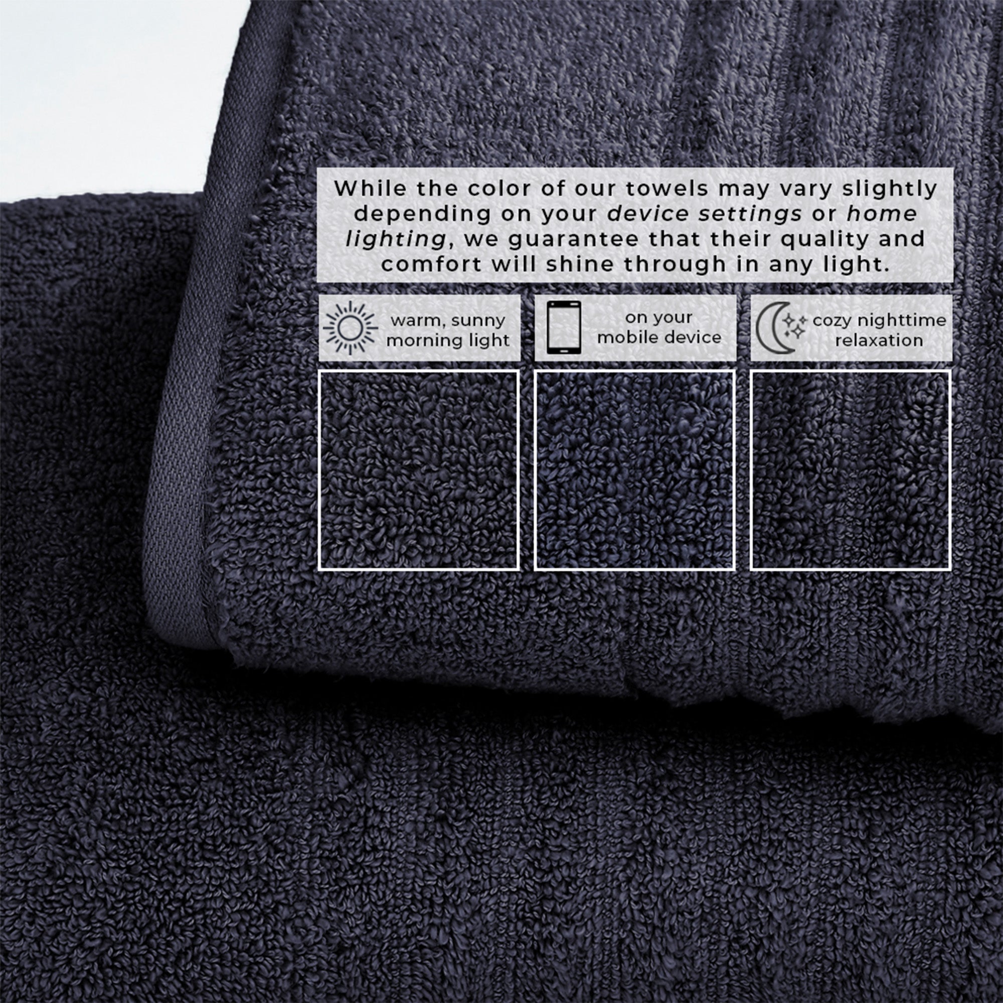 Luxury Combed Cotton Bath Towel Set