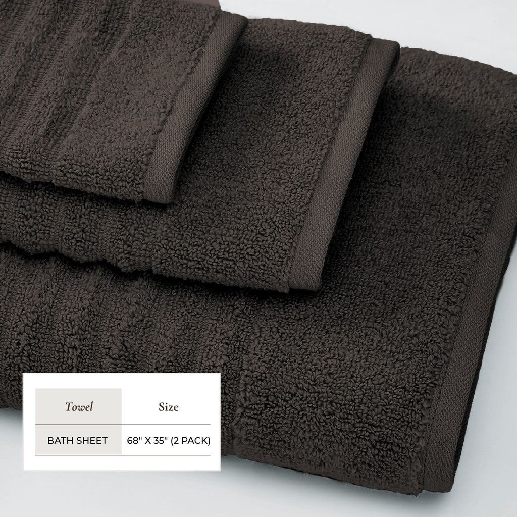 Luxury Combed Cotton Bath Towel Set