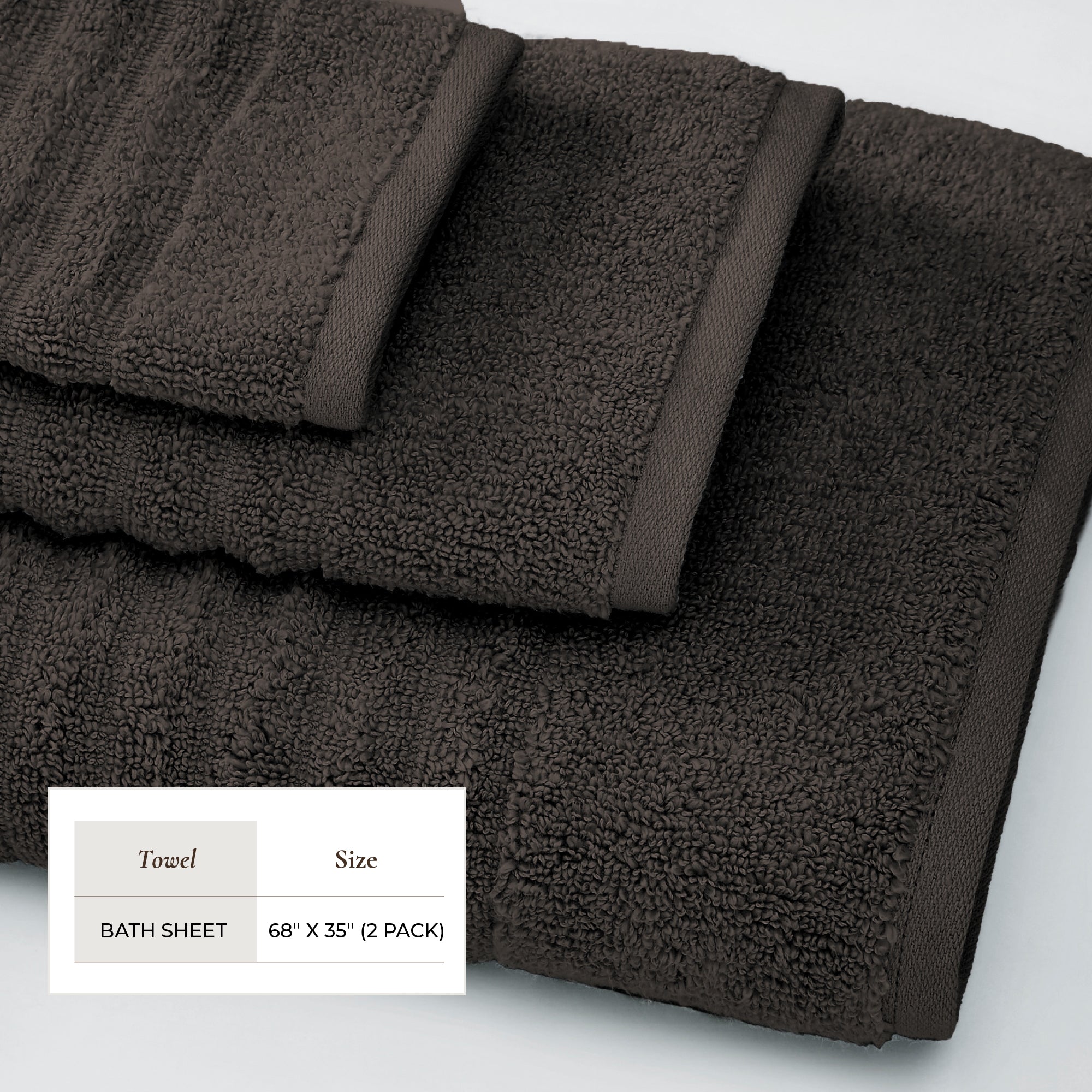 Luxury Combed Cotton Bath Towel Set