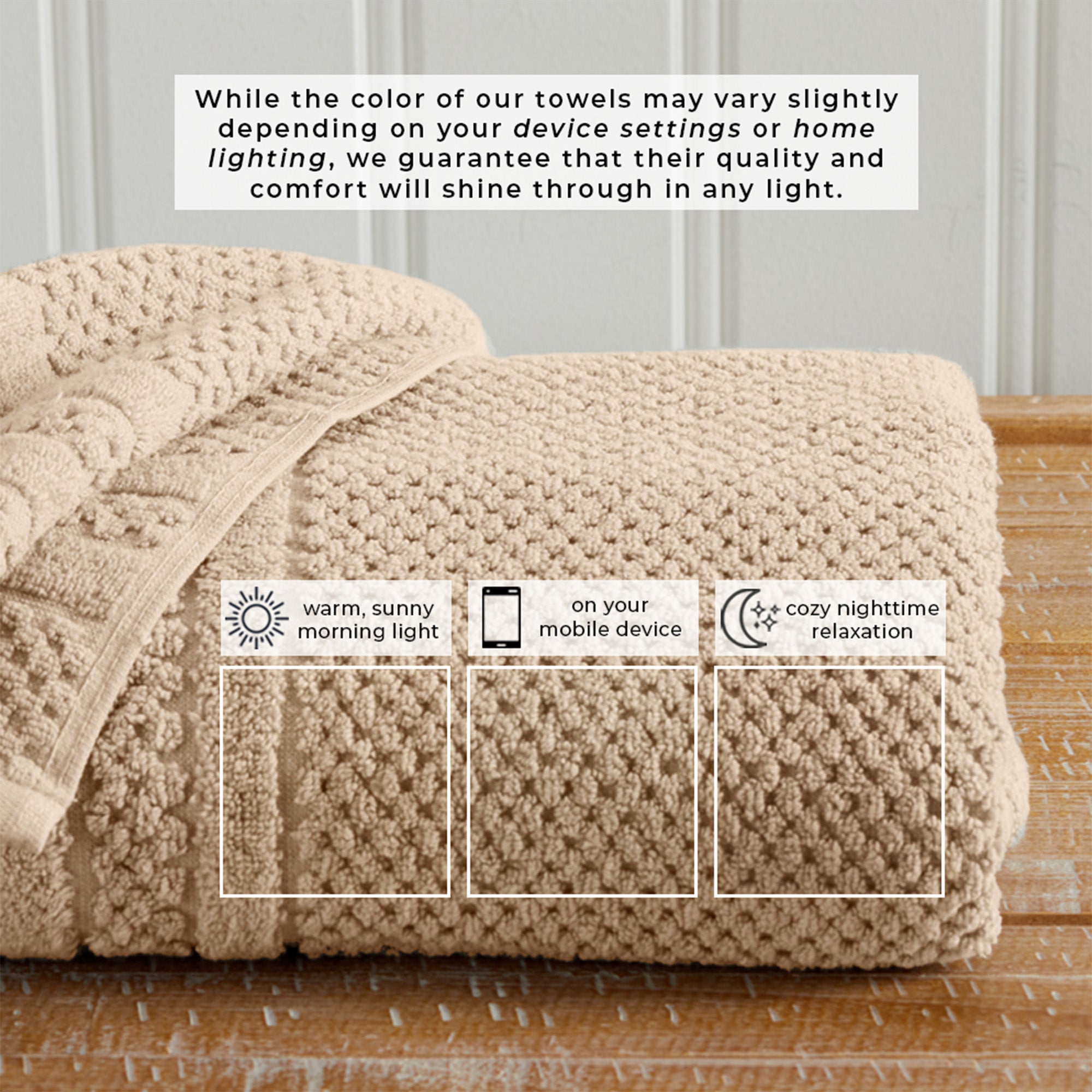100% Cotton Checkered Jacquard Bath Towel Set
