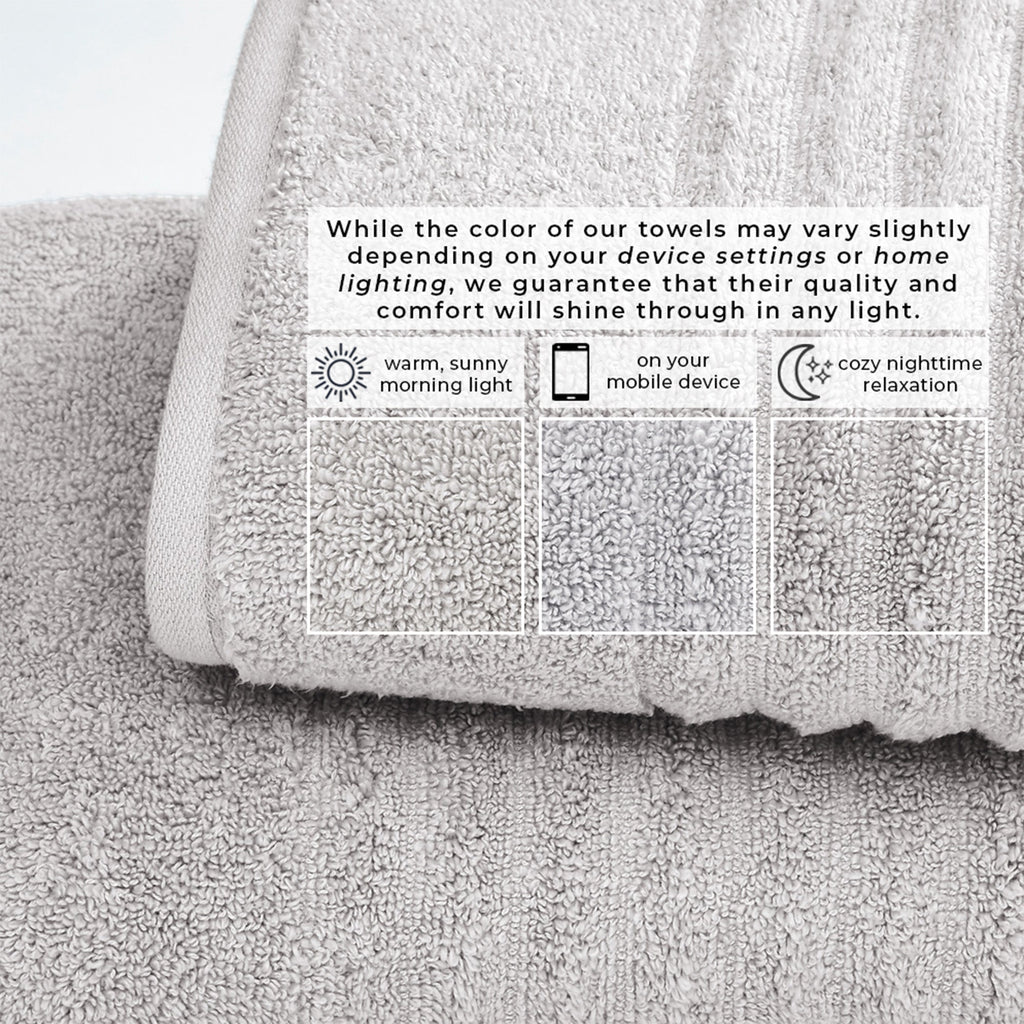 Luxury Combed Cotton Bath Towel Set