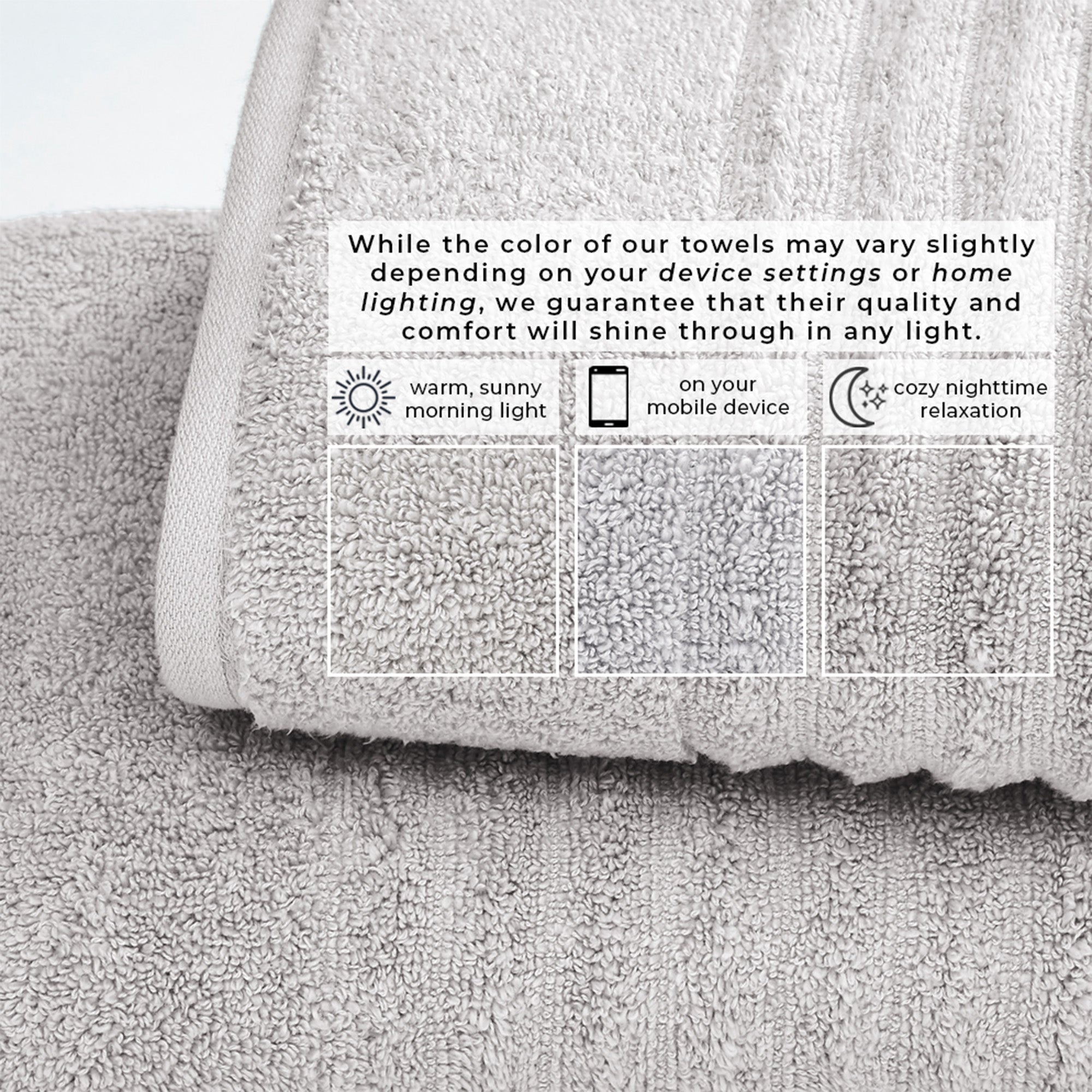 Luxury Combed Cotton Bath Towel Set