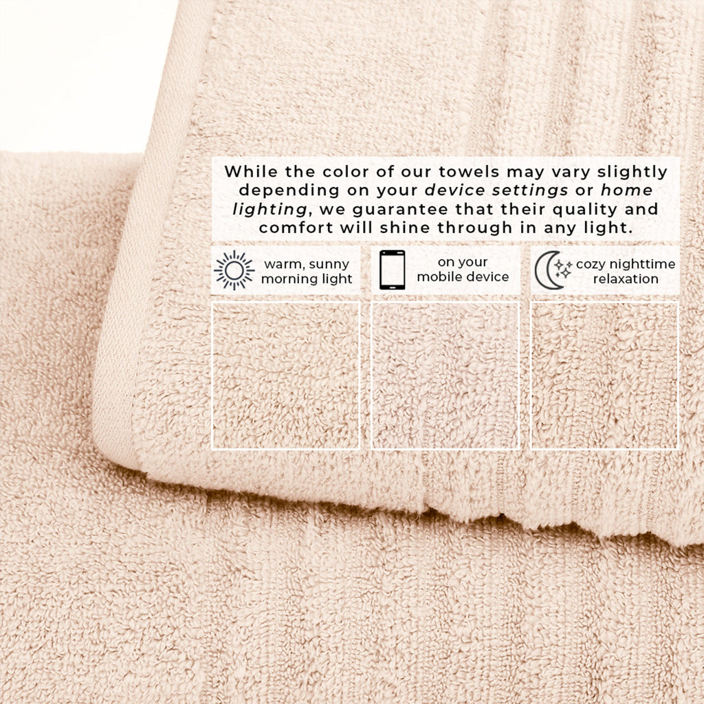 Luxury Combed Cotton Bath Towel Set