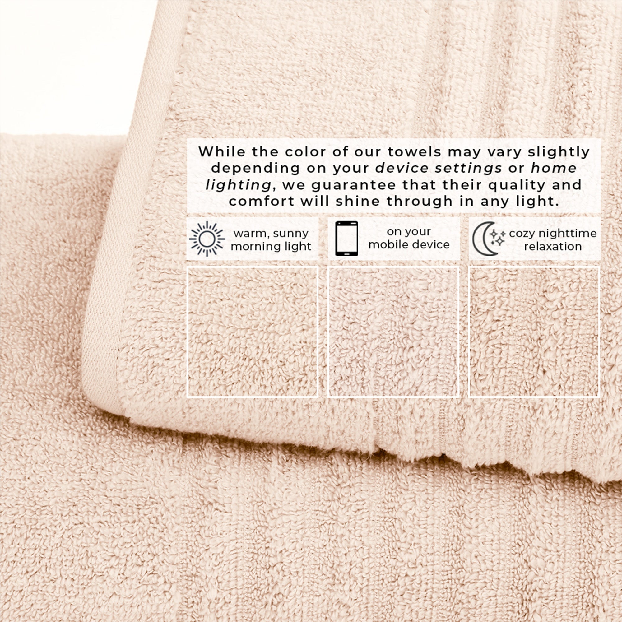 Luxury Combed Cotton Bath Towel Set