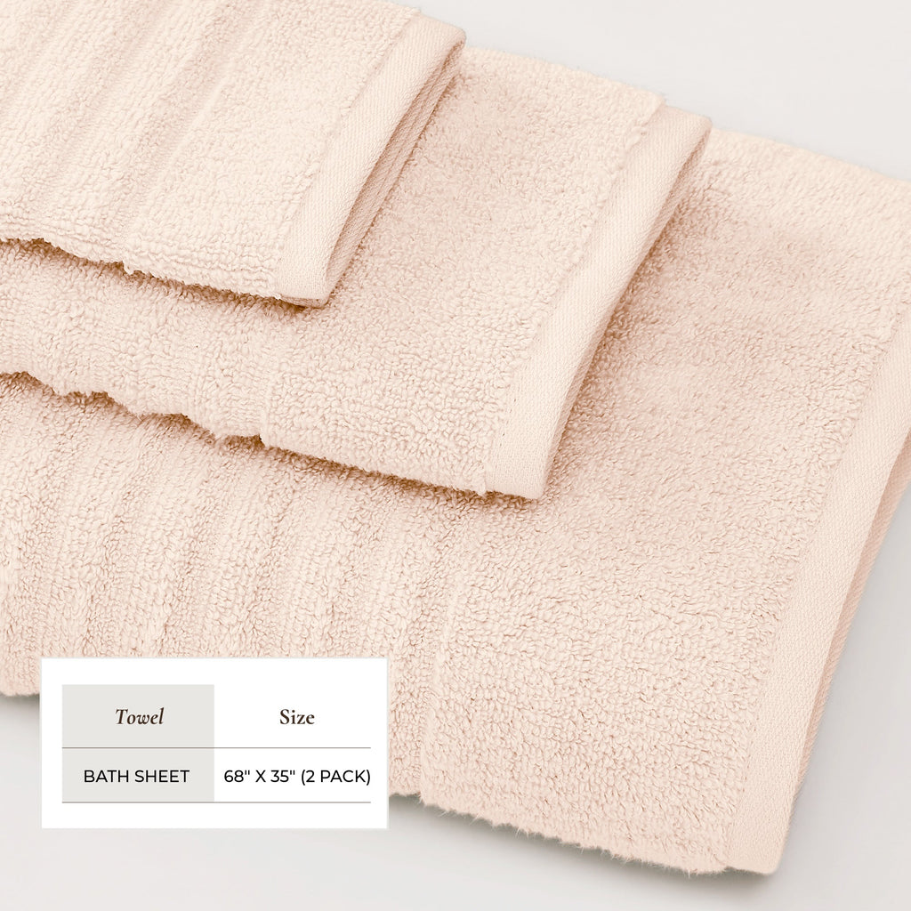 Luxury Combed Cotton Bath Towel Set