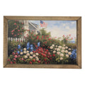 Patriotic Flowers Framed Art