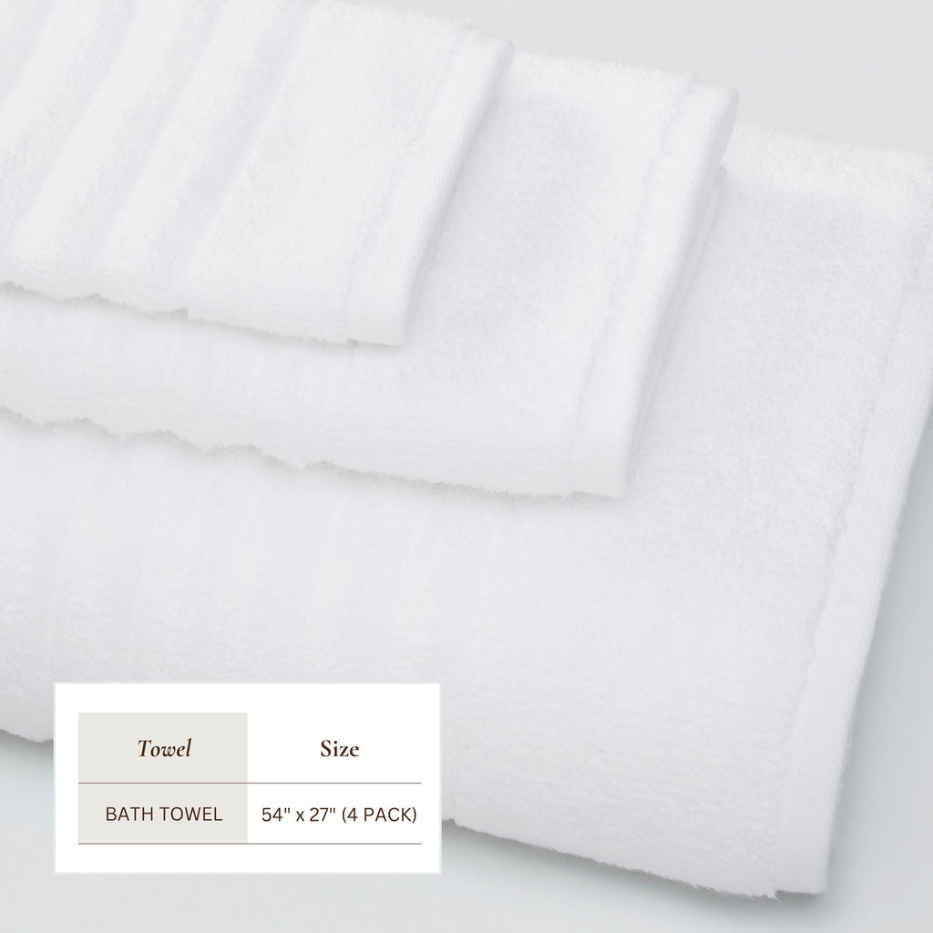 Luxury Combed Cotton Bath Towel Set