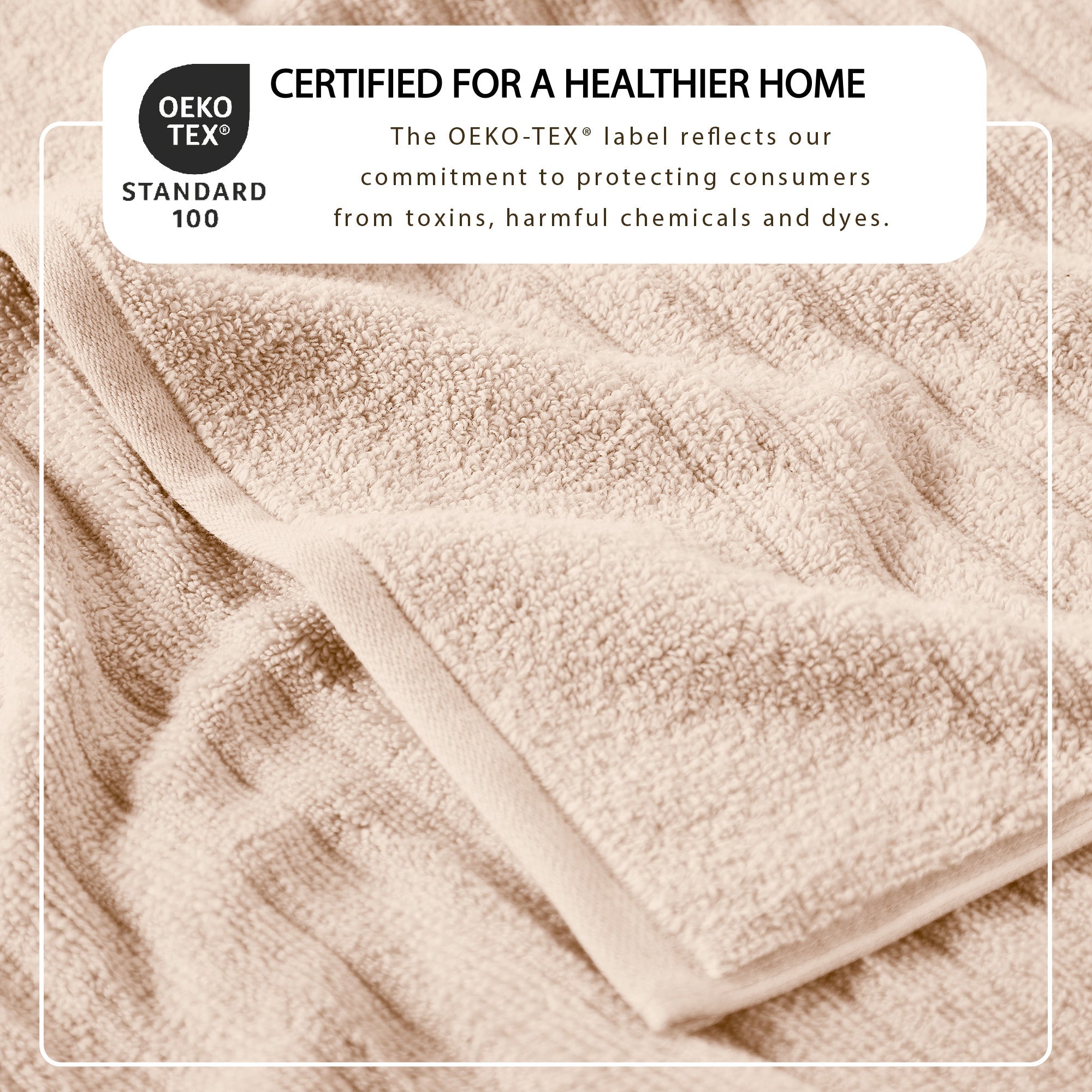 Luxury Combed Cotton Bath Towel Set