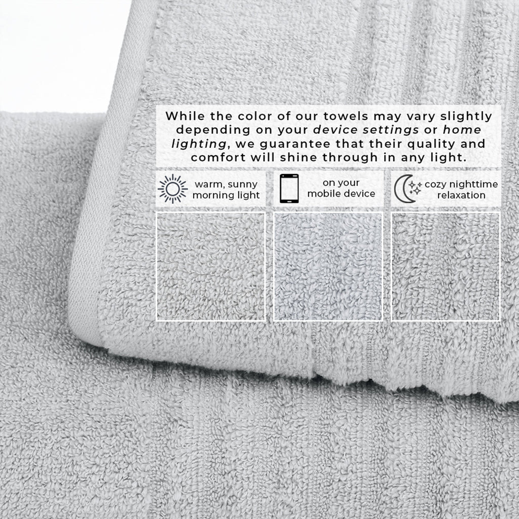 Luxury Combed Cotton Bath Towel Set