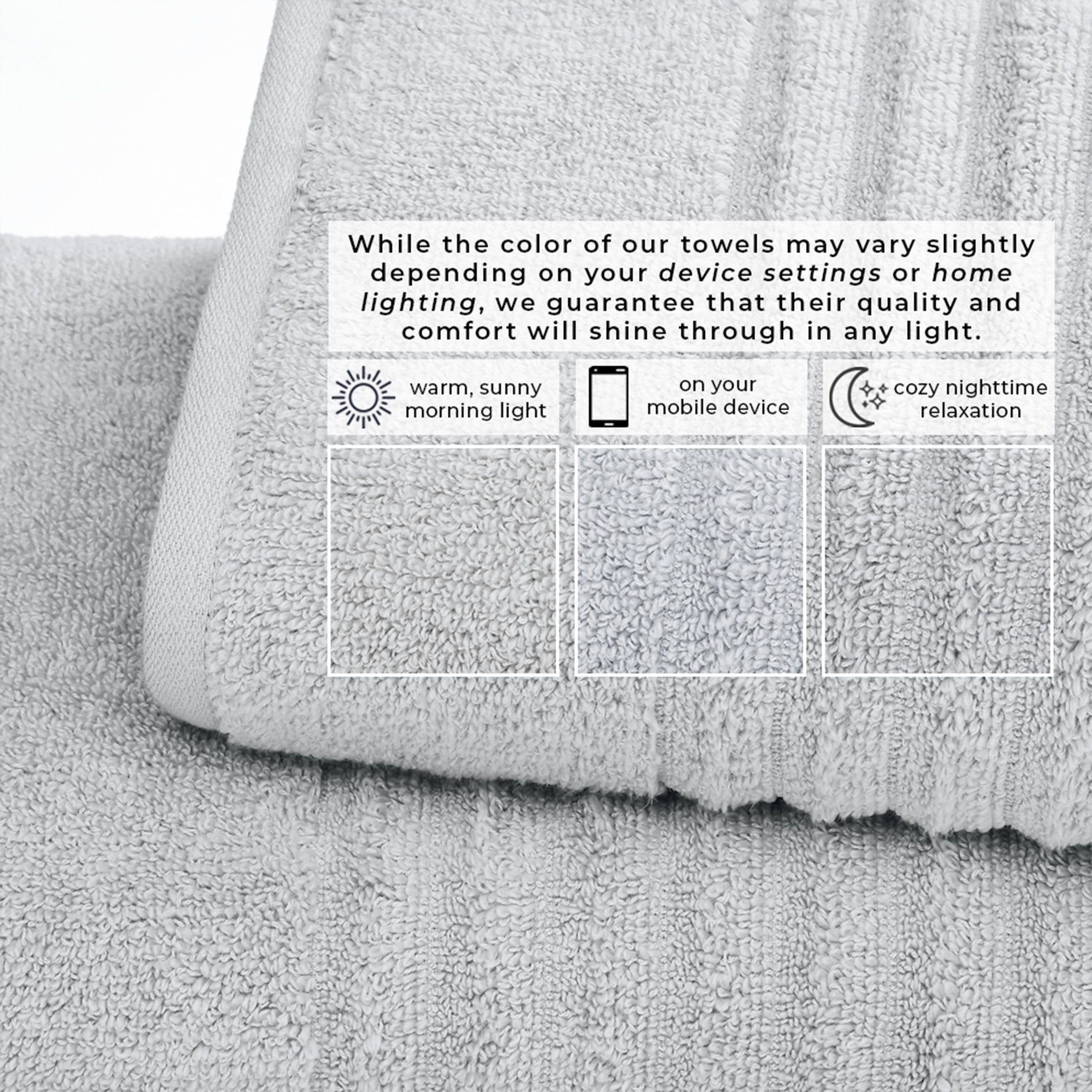 Luxury Combed Cotton Bath Towel Set