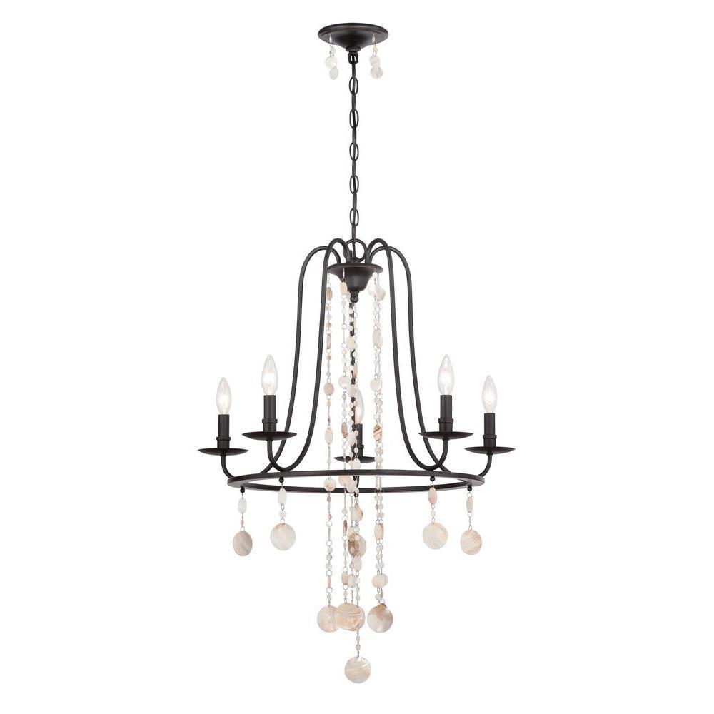 5-Light Oil Rubbed Bronze Chandelier