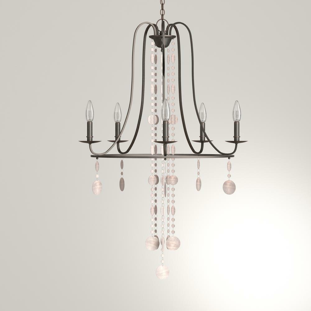 5-Light Oil Rubbed Bronze Chandelier
