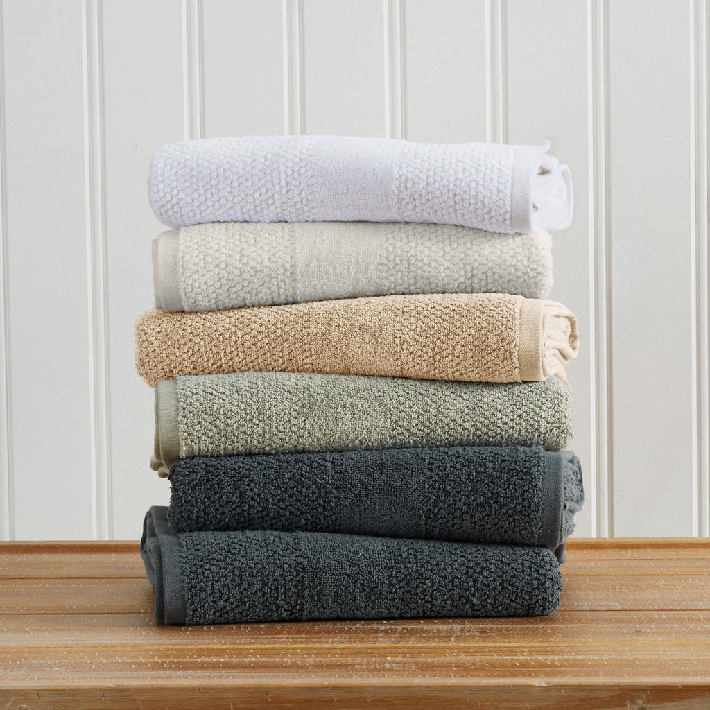 100% Cotton Checkered Jacquard Bath Towel Set