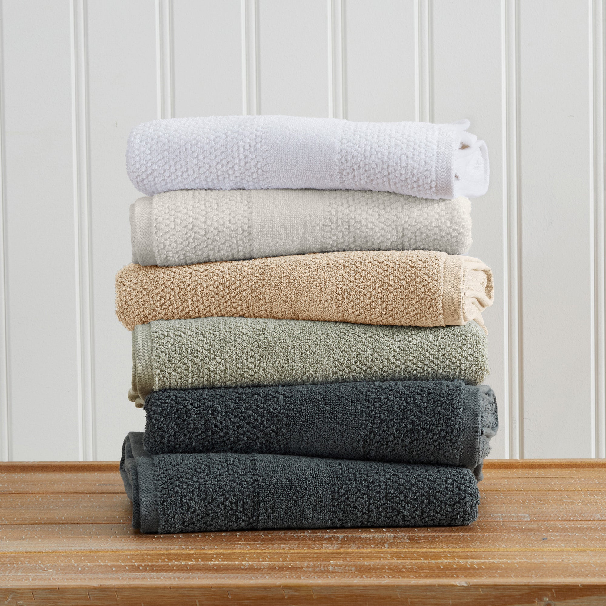 100% Cotton Checkered Jacquard Bath Towel Set