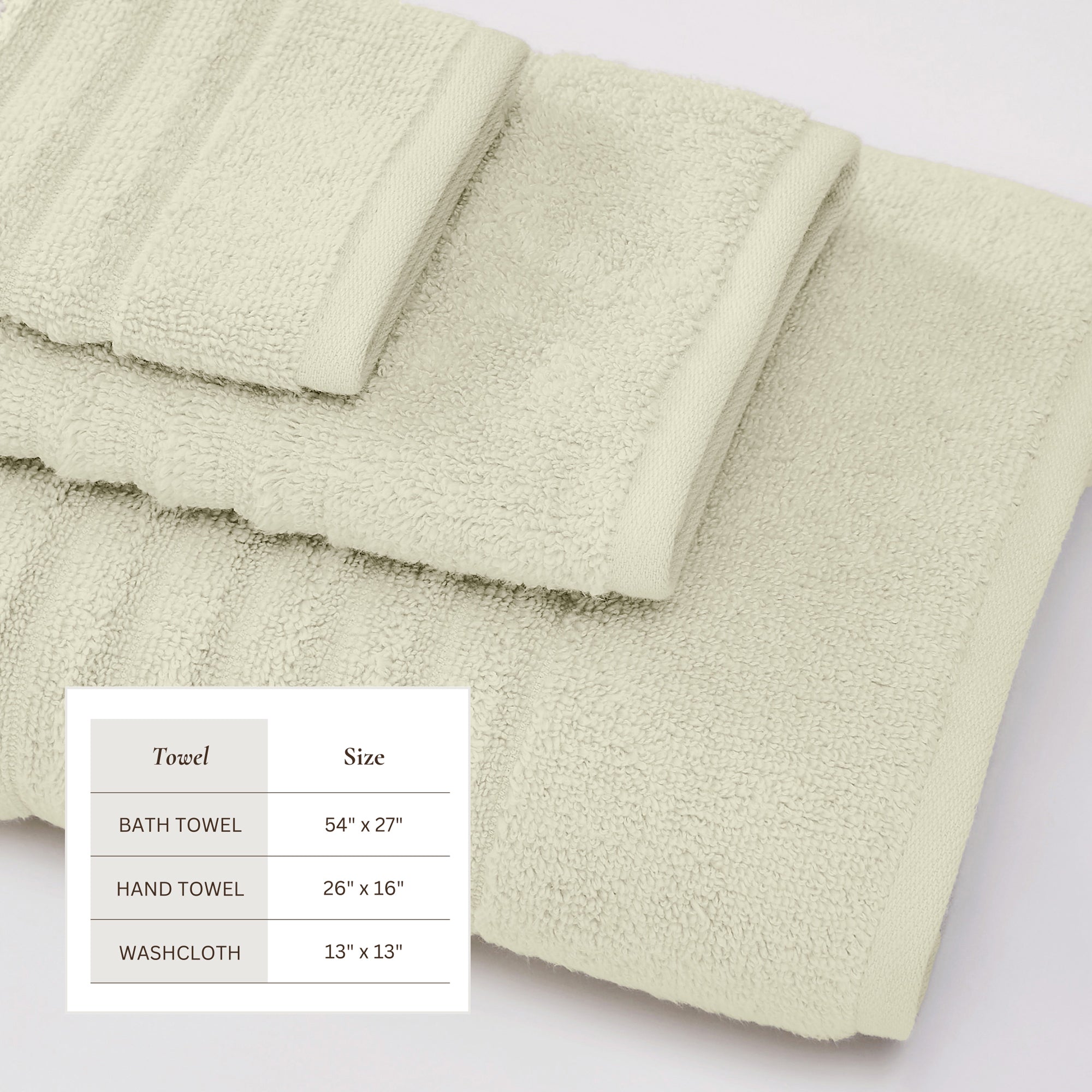 Luxury Combed Cotton Bath Towel Set