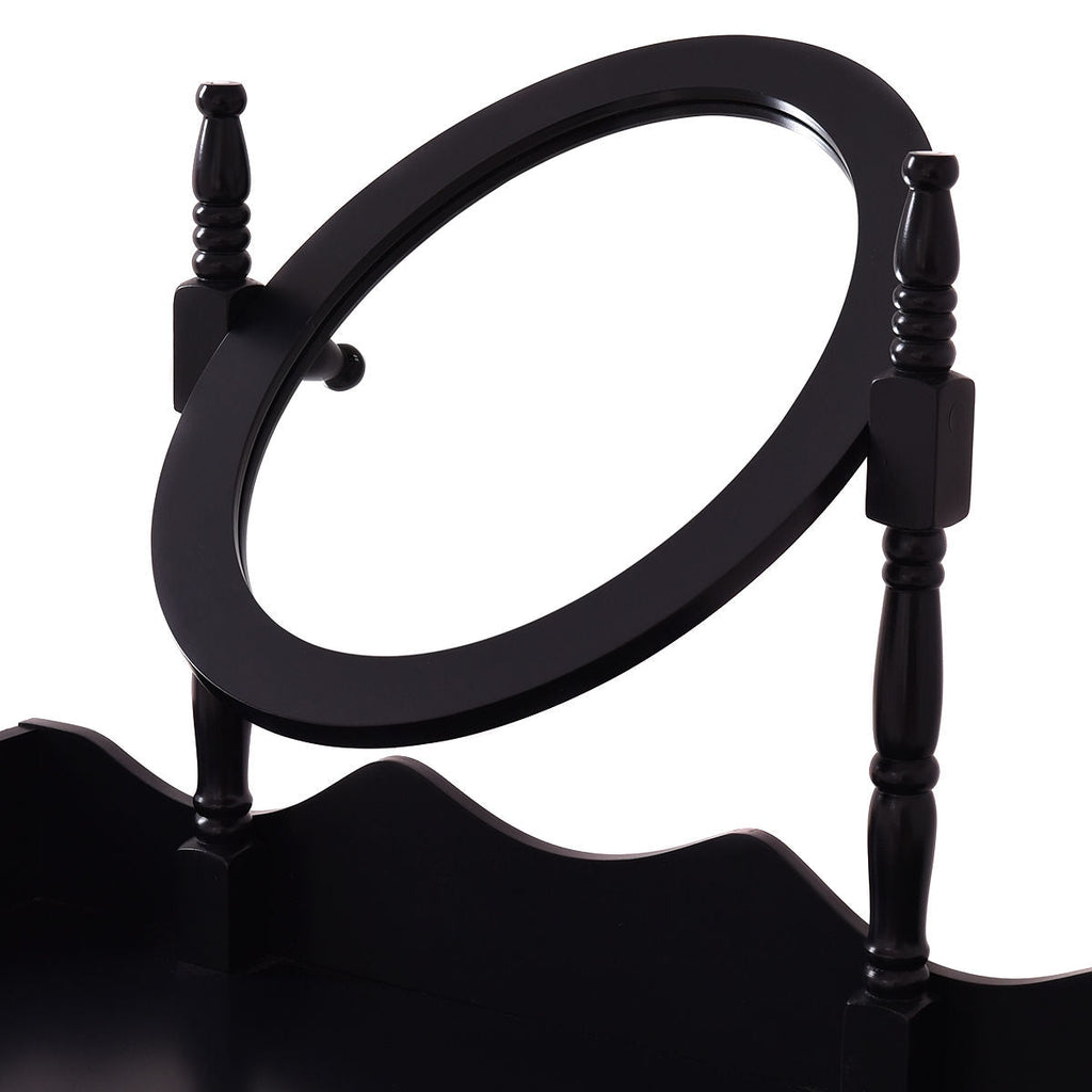 Wood Vanity Set