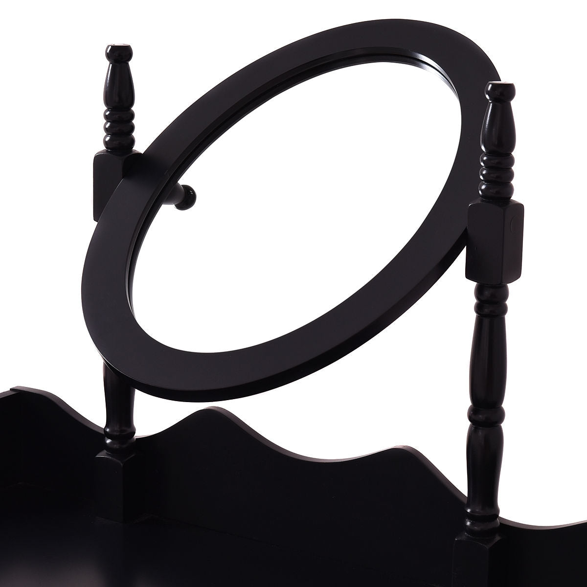 Wood Vanity Set