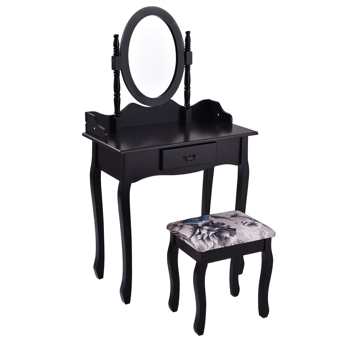 Wood Vanity Set