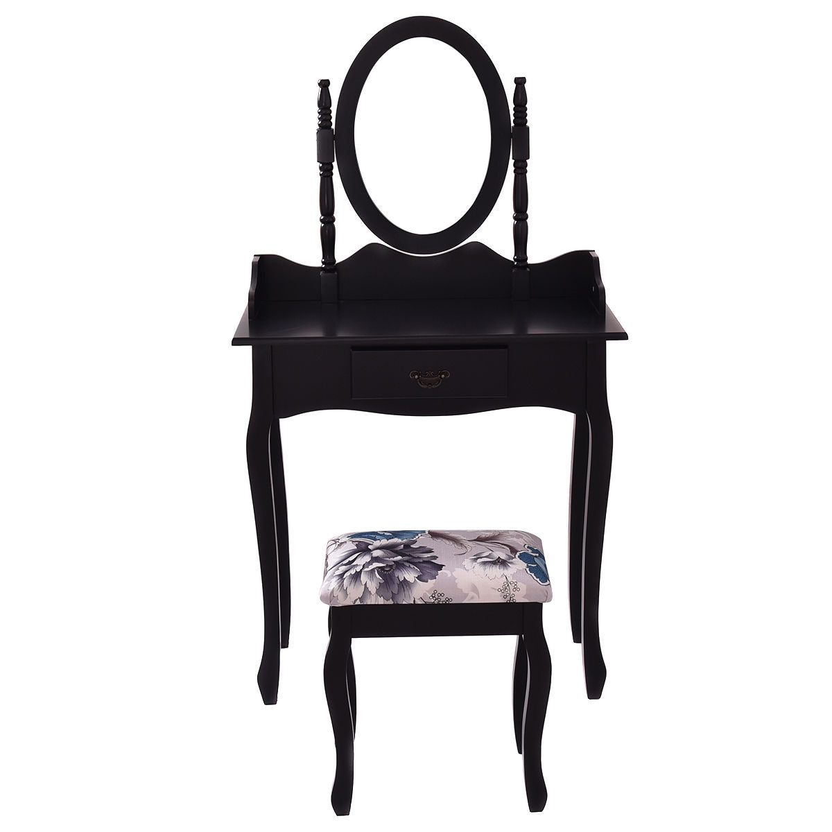 Wood Vanity Set