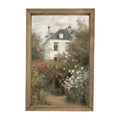 White Cottage Framed Art