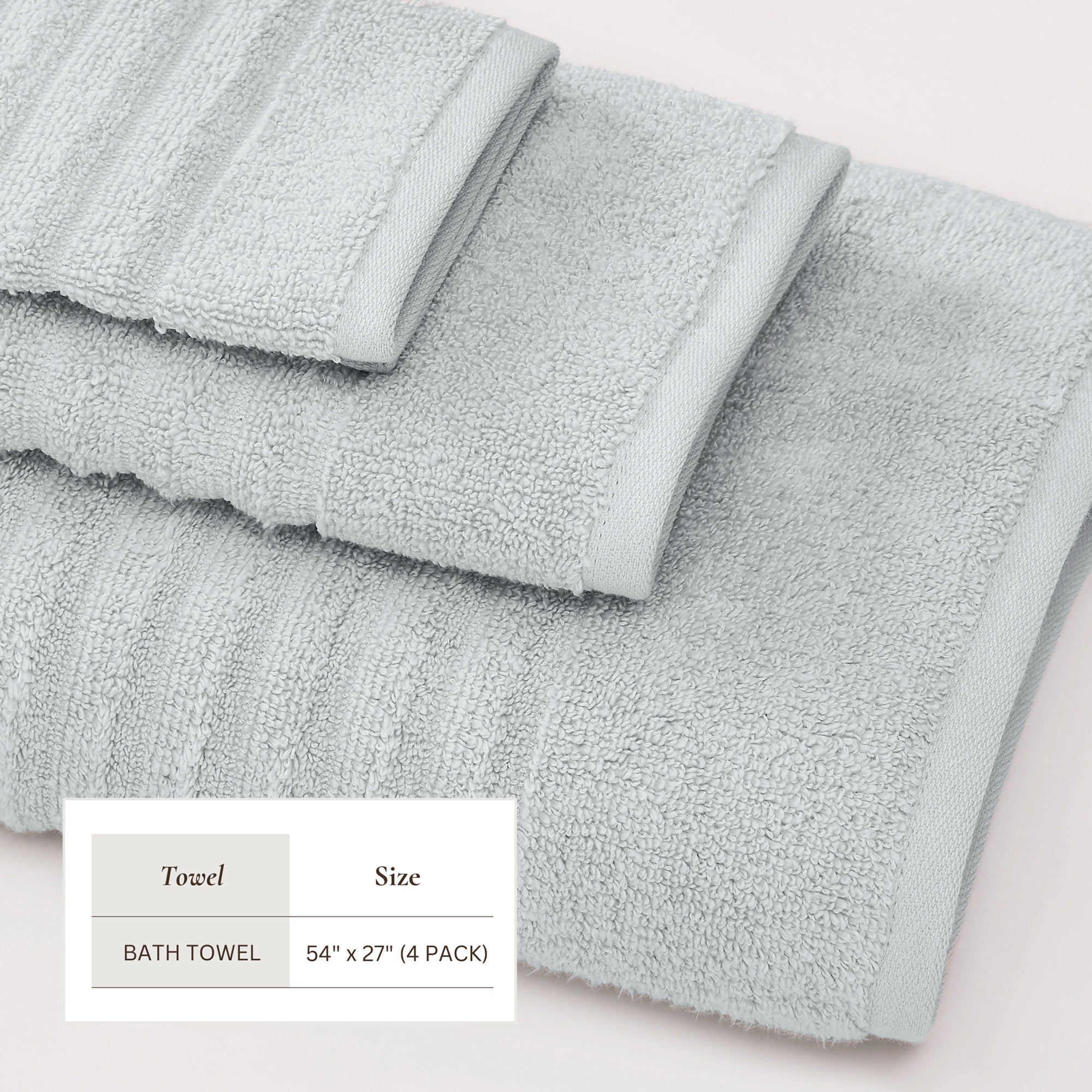 Luxury Combed Cotton Bath Towel Set