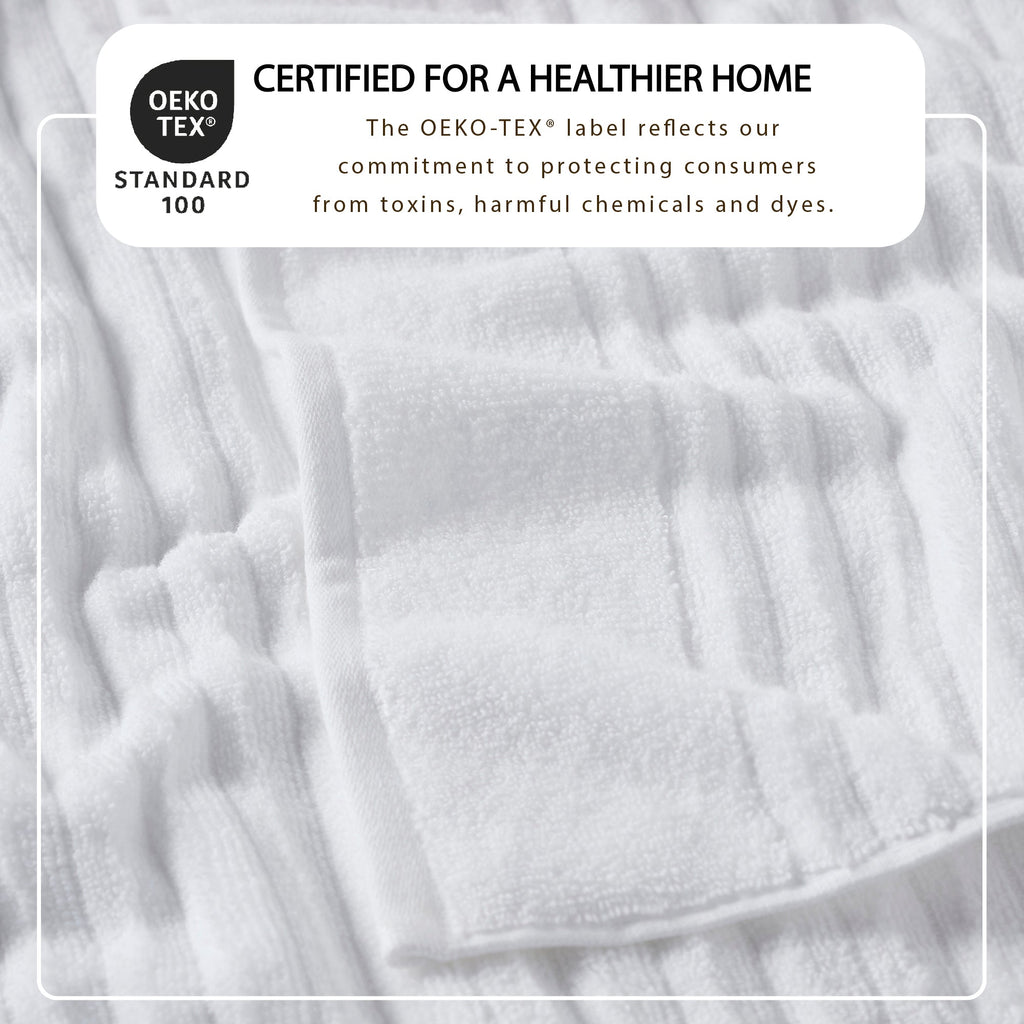 Luxury Combed Cotton Bath Towel Set