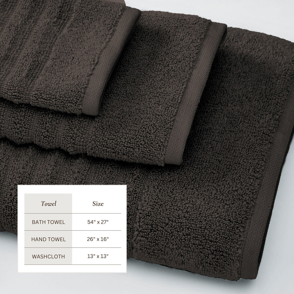 Luxury Combed Cotton Bath Towel Set