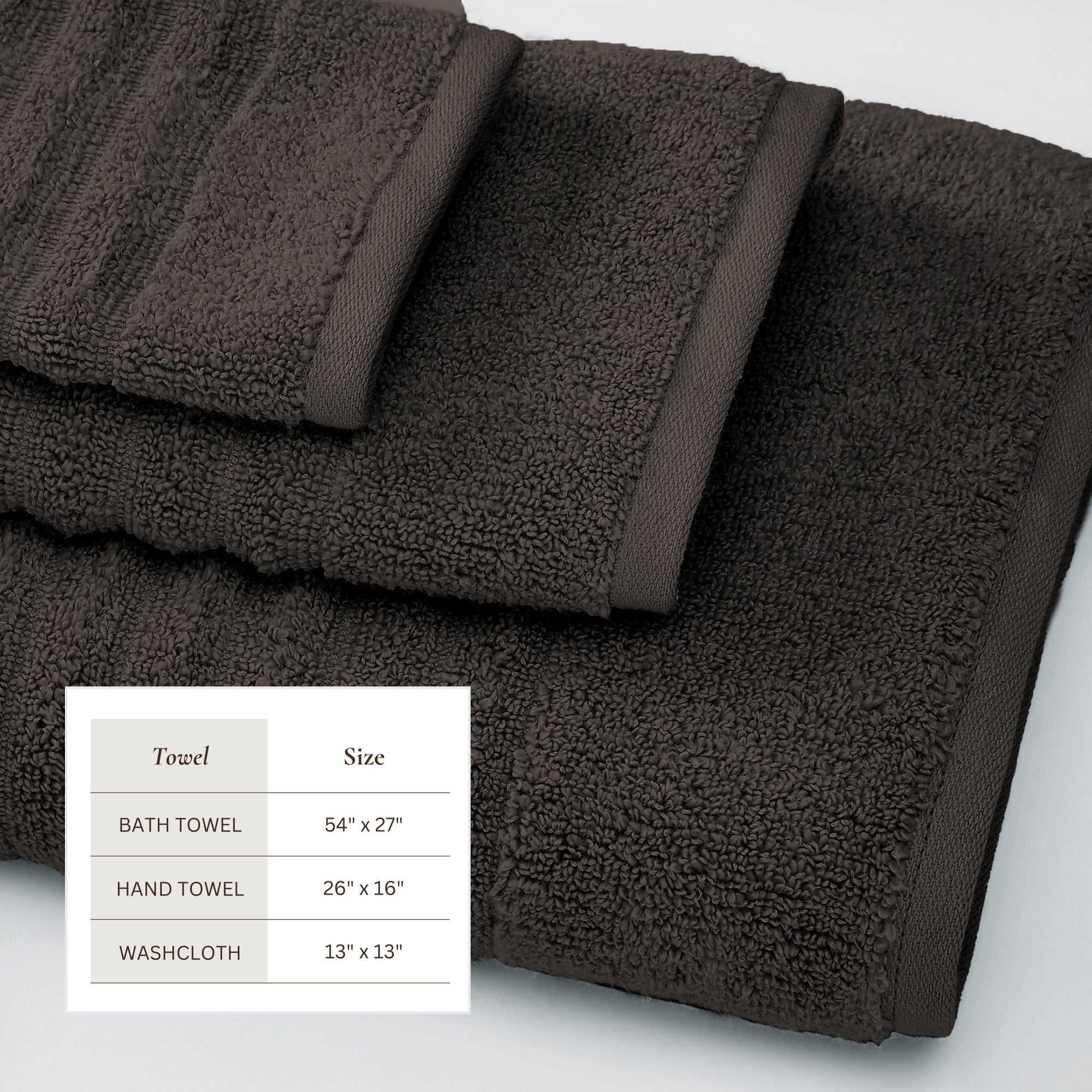 Luxury Combed Cotton Bath Towel Set