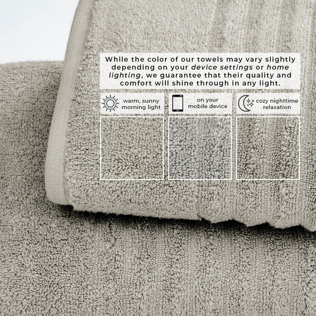 Luxury Combed Cotton Bath Towel Set