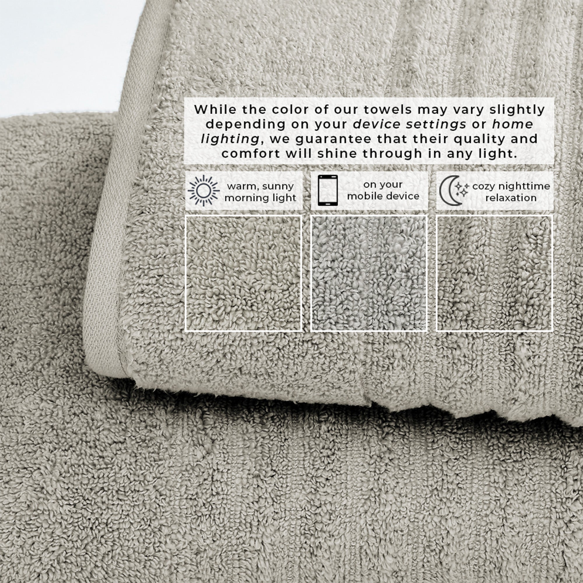 Luxury Combed Cotton Bath Towel Set